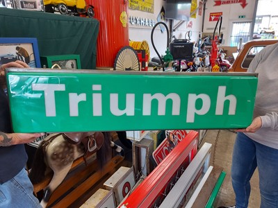Lot 563 - ILLUMINATED TRIUMPH SIGN