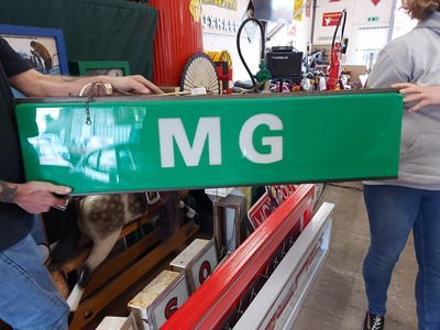 Lot 567 - ILLUMINATED MG SIGN