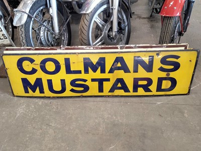 Lot 375 - COLMANS MUSTARD SIGN