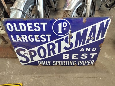 Lot 417 - SPORTSMAN SIGN