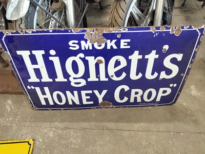 Lot 420 - HIGNETTS SMOKE SIGN