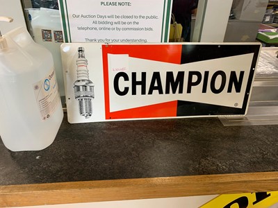 Lot 131 - GENUINE CHAMPION SIGN