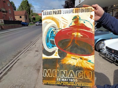 Lot 76 - 1955 MONACO GRAND PRIX SIGN