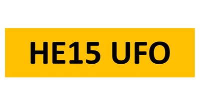 Lot 109 - REGISTRATION ON RETENTION - HE15 UFO