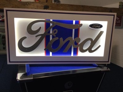 Lot 169 - LARGE ILLUMINATED FORD SIGN