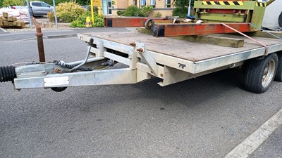 Lot 276 - 12FT FLAT TWIN AXLE TRAILER