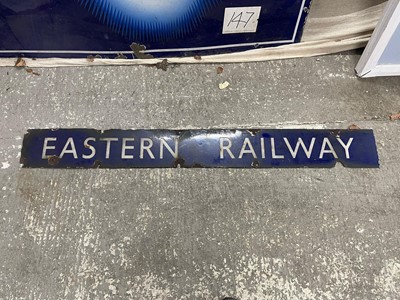 Lot 10 - EASTERN RAILWAY SIGN