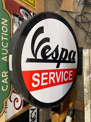 Lot 12 - VESPA WALL MOUNTED SIGN