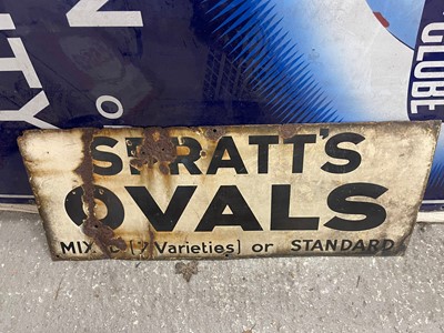 Lot 146 - ENAMEL SPRATTS OVALS SIGN
