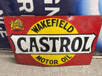 Lot 164 - ENAMEL CASTROL SIGN