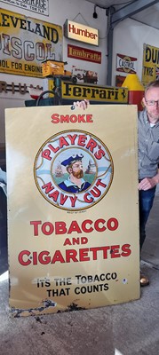 Lot 236 - LARGE ENAMEL PLAYERS SIGN