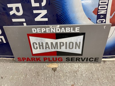 Lot 311 - CHAMPION PLUG SIGN