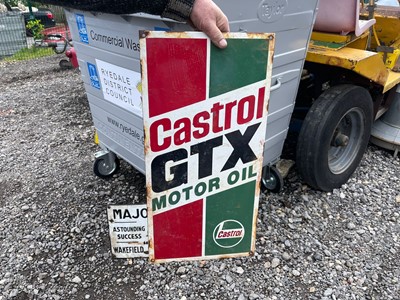 Lot 399 - CASTROL GTX SIGN