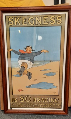 Lot 411 - SKEGNESS IS SO BRACING FRAMED PICTURE