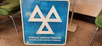 Lot 416 - LARGE BLUE MOT SIGN