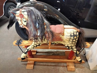 Lot 7 - CIRCA 1950'S ROCKING HORSE