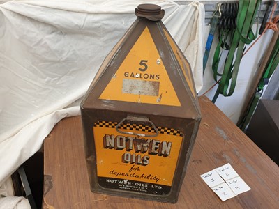 Lot 107 - NOTWEN OILS CAN