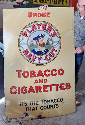 Lot 26 - LARGE ENAMEL PLAYERS SIGN