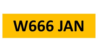 Lot 85 - REGISTRATION ON RETENTION - W666 JAN