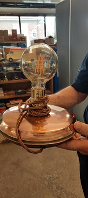Lot 89 - COPPER BED WARMER LIGHT