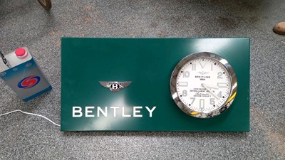 Lot 191 - BENTLEY ILLUMINATED CLOCK