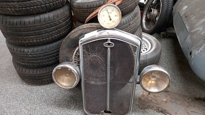 Lot 199 - CAR RADIATOR & PRESSURE GAUGE