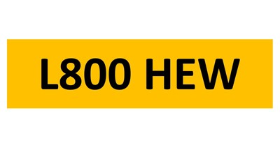 Lot 125 - REGISTRATION ON RETENTION - L800 HEW