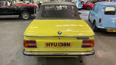 Lot 432 - 1975 BMW 2002 CABRIOLET