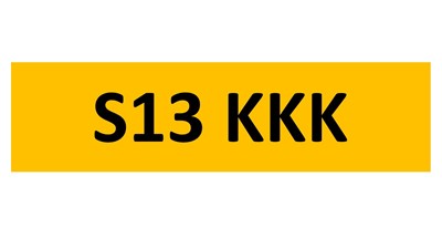 Lot 187 - REGISTRATION ON RETENTION - S13 KKK