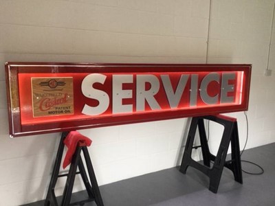 Lot 126 - LARGE ILLUMINATED SERVICE SIGN