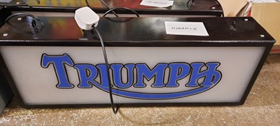 Lot 21 - TRIUMPH ILLUMINATED SIGN