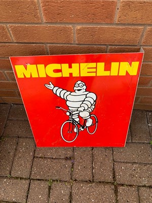 Lot 61 - MICHELIN RED DOUBLE SIDED SIGN