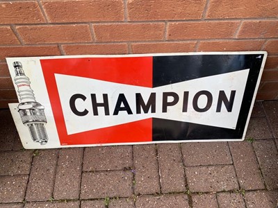 Lot 69 - CHAMPION PLUG SIGN