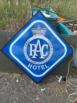 Lot 397 - DOUBLE SIDED RAC ILLUMINATED SIGN