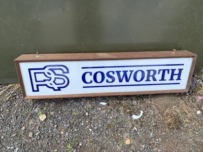 Lot 121 - RS COSWORTH ILLUMINATED SIGN