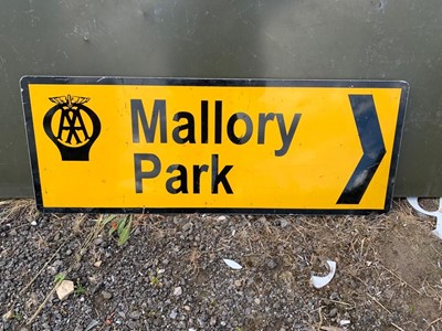 Lot 129 - AA MALLORY PARK SIGN