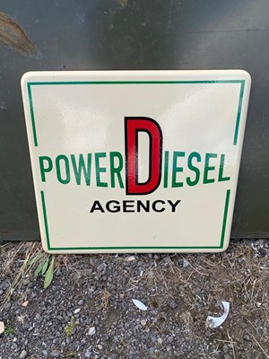 Lot 136 - POWERDIESEL AGENCY SIGN