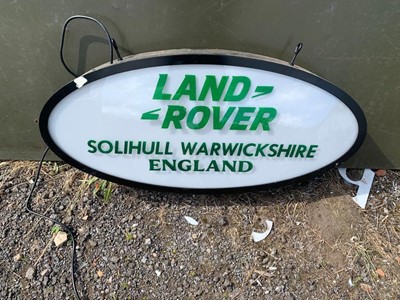 Lot 139 - LAND ROVER ILLUMINATED SIGN