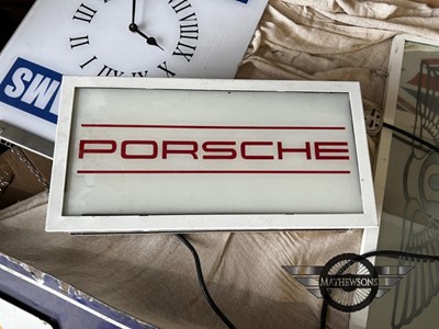 Lot 36 - PORSCHE ILLUMINATED SIGN