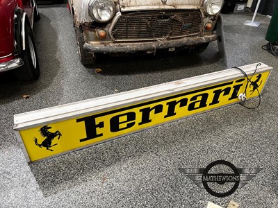 Lot 46 - LARGE FERRARI ILLUMINATED SIGN