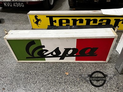 Lot 49 - VESPA SIGN