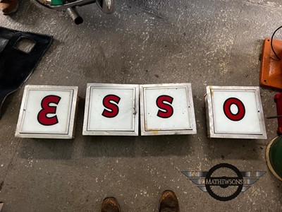 Lot 66 - ESSO ILLUMINATED SIGNS x4
