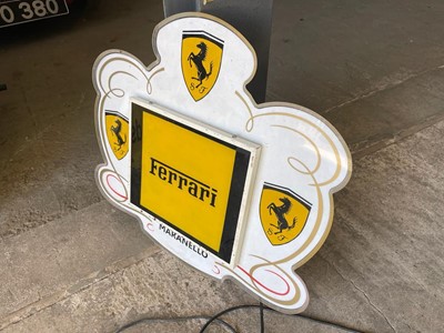 Lot 89 - FERRARI LIGHT-UP SIGN