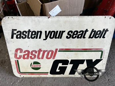 Lot 111 - CASTROL GTX SIGN
