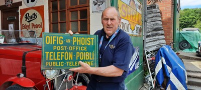 Lot 309 - IRISH POST OFFICE SIGN (DOUBLE-SIDED)