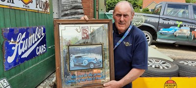 Lot 329 - ROLLS ROYCE FRAMED MIRROR