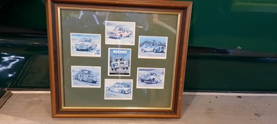 Lot 136 - ESCORT CIGARETTE CARDS - FRAMED PICTURE