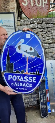 Lot 85 - POTASSE D' ALSACE ENAMEL SIGN
