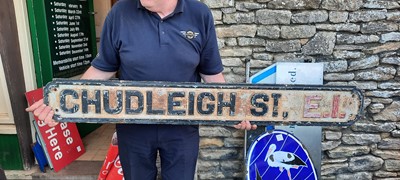 Lot 153 - CHUDLEIGH STREET SIGN