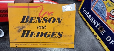 Lot 555 - BENSON & HEDGES METAL SIGN